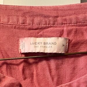 Lucky Brand Rose Pink Blouse